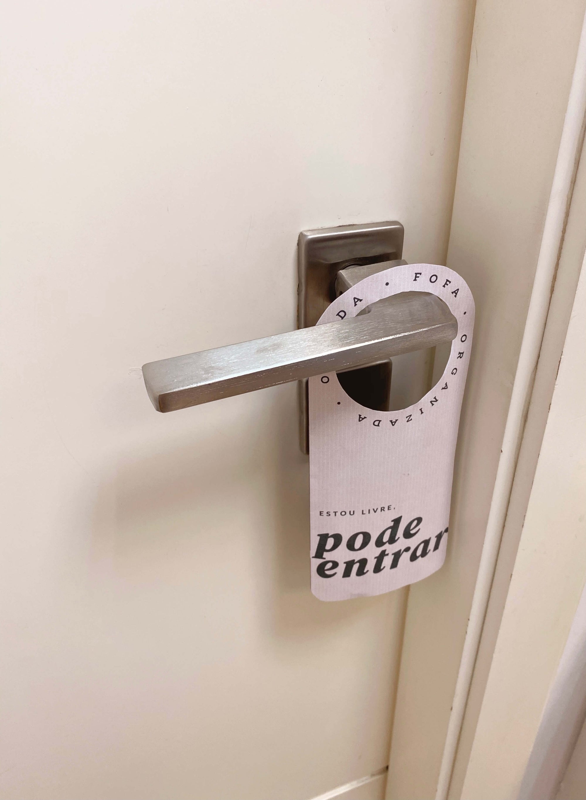 Para imprimir: Aviso de porta
