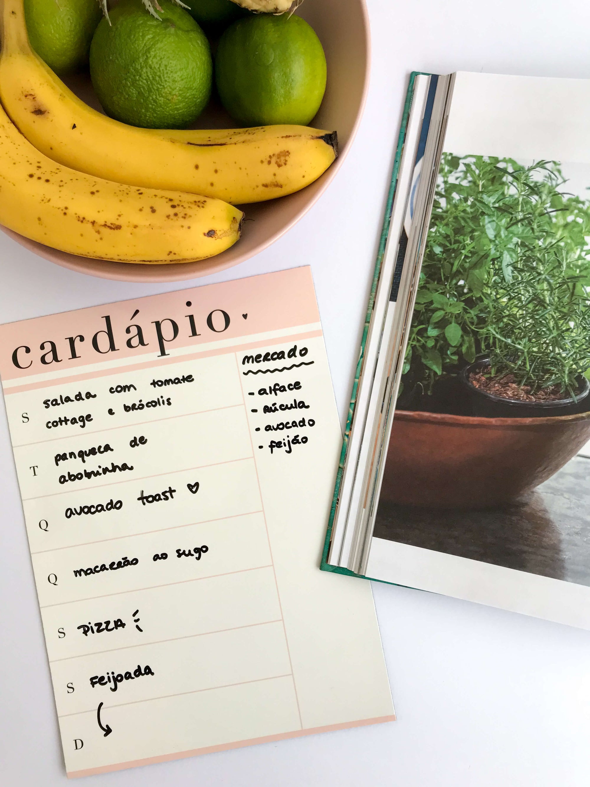 Dicas para montar seu cardápio da semana