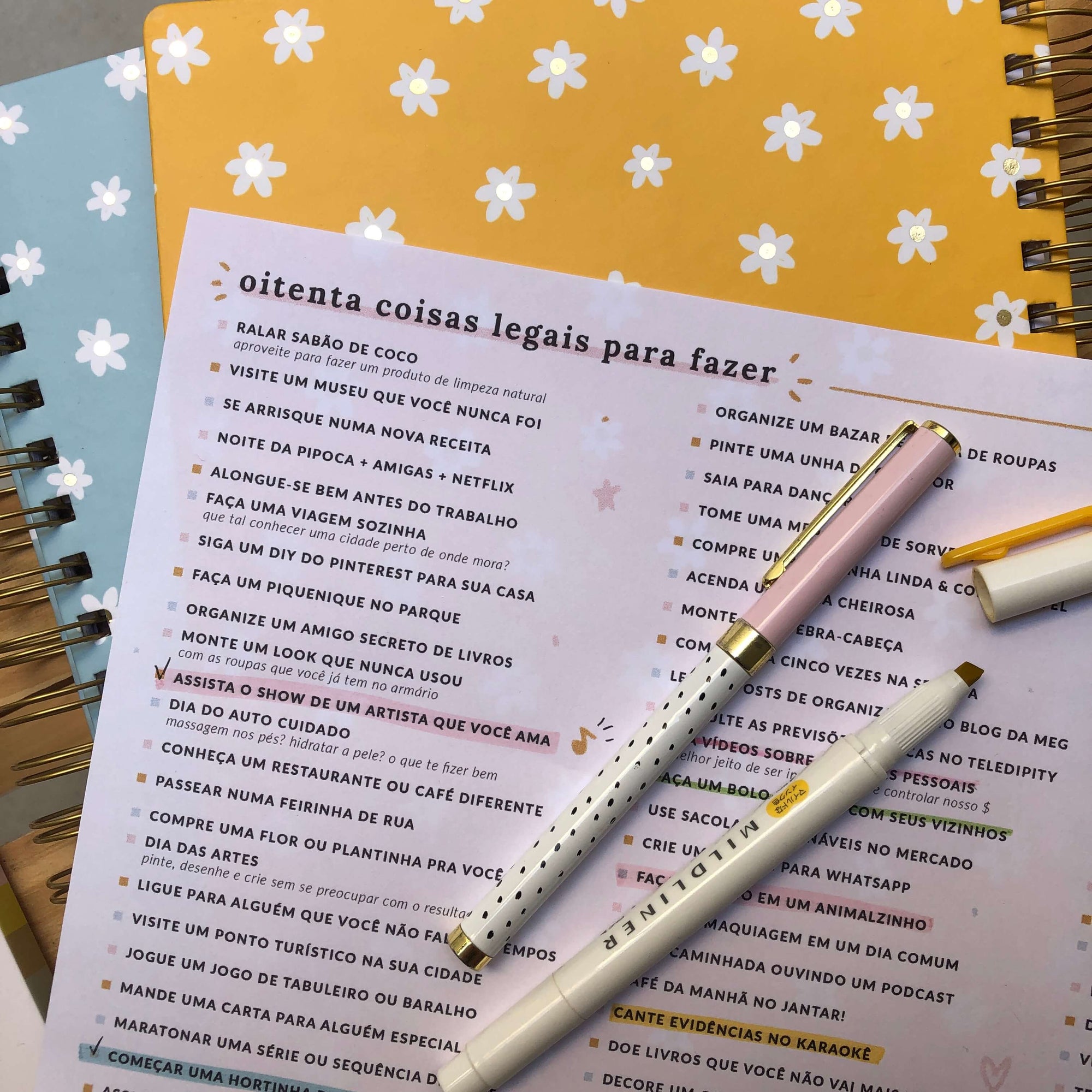 Para imprimir: lista com 80 coisas legais para fazer