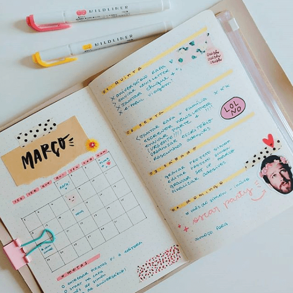 5 perfis no Instagram para inspirar a decor do seu Bullet Journal